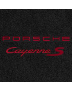 Lloyd Mats Ultimat Black Standard Cargo Mat For Porsche Cayenne S, Logo