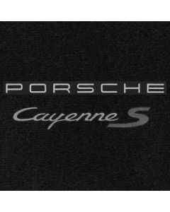 Lloyd Mats Ultimat Black Standard Cargo Mat For Porsche Cayenne S, Logo