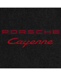 Lloyd Mats Ultimat Black Standard Cargo Mat For Porsche Cayenne, Logo