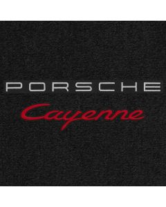 Lloyd Mats Ultimat Black Standard Cargo Mat For Porsche Cayenne, Logo
