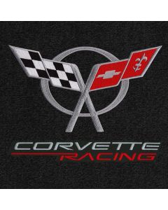 Lloyd Mats Ultimat Black Standard Deck Mat For Corvette Coupe, Logo