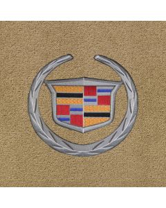 Lloyd Mats Ultimat Sand 4PC Floor Mats For Cadillac STS with Silver Cadillac Crest and Wreath Logo, Logo