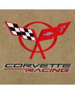 Lloyd Mats Ultimat Almond Front Floor Mats For Chevrolet Corvette, Logo