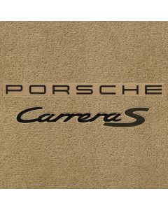 Lloyd Mats Ultimat Bamboo Front Floor Mats For Porsche Carrera S, Logo