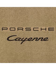 Lloyd Mats Ultimat Almond Front Floor Mats For Porsche Cayenne, Logo