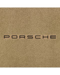 Lloyd Mats Ultimat Almond Front Floor Mats For Porsche Macan, Logo