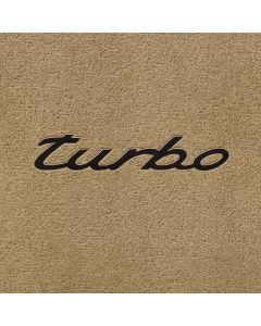 Lloyd Mats Ultimat Almond Front Floor Mats For Porsche Macan, Logo