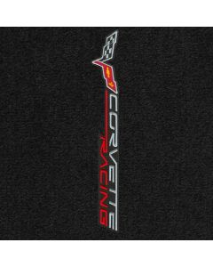 Lloyd Mats Ultimat Ebony Front Floor Mats For Chevrolet Corvette, Logo