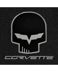 Lloyd Mats Ultimat Ebony Front Floor Mats For Chevrolet Corvette, Logo