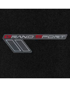 Lloyd Mats Ultimat Ebony Front Floor Mats For Corvette Grand Sport, Logo