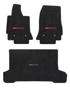 Lloyd Mats Ultimat Ebony 3PC Floor Mats For Corvette C7 Convertible with Grand Sport Logo, 3PC Mats