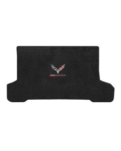 Lloyd Mats Ultimat Ebony Cargo Mat For Corvette C7 Convertible with Grand Sport Logo and Flags, Cargo mat