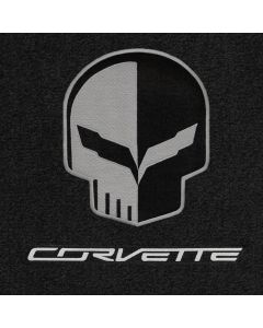 Lloyd Mats Ultimat Ebony Front Floor Mats For Corvette, Logo