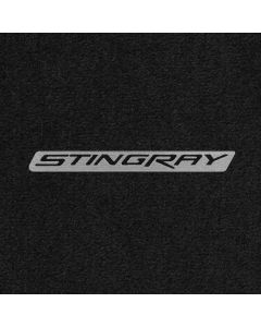 Lloyd Mats Ultimat Ebony Standard Deck Mat For Corvette Convertible, Logo