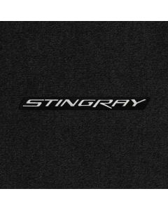 Lloyd Mats Ultimat Ebony Standard Deck Mat For Corvette Convertible, Logo