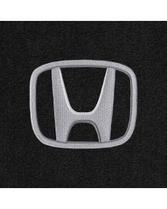 Lloyd Mats ® - Velourtex Black 1PC Front Floor Mat For Honda CR-V with Silver Honda Logo Applique