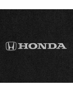 Lloyd Mats ® - Velourtex Black 2PC Front and 1PC Rear Floor Mats For Honda Insight with Silver Honda Logo and Honda Lettering Applique