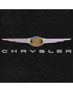 Lloyd Mats Velourtex Black 3PC Floor Mats For Chrysler with Chrysler Wings and Silver Lettering Embroidered, Logo