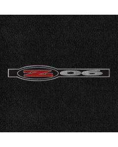 Lloyd Mats Velourtex Black 3PC Floor Mats For Corvette Z06, Logo