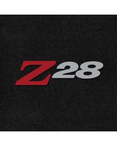 Lloyd Mats ® - Velourtex Black 4PC Floor Mats For Camaro Z28 with Red and Silver Z28 Embroidered