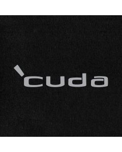 Lloyd Mats Velourtex Black 4PC Floor Mats For Plymouth Barracuda, Logo