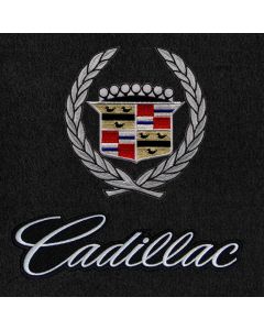 Lloyd Mats Velourtex Black Front Floor Mats For Cadillac Allante, Logo