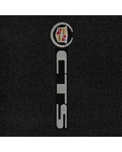 Lloyd Mats Velourtex Black Front Floor Mats For Cadillac CTS, Logo