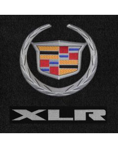Lloyd Mats Velourtex Black Front Floor Mats For Cadillac XLR, Logo