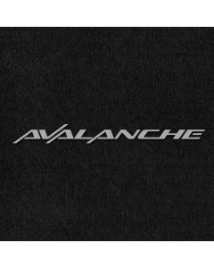 Lloyd Mats ® - Velourtex Black Front Floor Mats For Chevrolet Avalanche with Silver Avalanche Embroidery