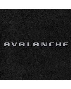Lloyd Mats ® - Velourtex Black Front Floor Mats For Chevrolet Avalanche with Silver Avalanche Embroidery
