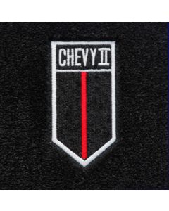 Lloyd Mats Velourtex Black Front Floor Mats For Chevrolet Chevy II, Logo