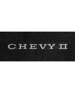 Lloyd Mats Velourtex Black Front Floor Mats For Chevrolet Chevy II, Logo