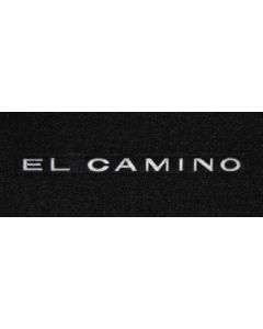 Lloyd Mats Velourtex Black Front Floor Mats For Chevrolet El Camino, Logo