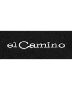 Lloyd Mats Velourtex Black Front Floor Mats For Chevrolet El Camino, Logo