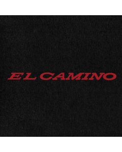 Lloyd Mats Velourtex Black Front Floor Mats For Chevrolet El Camino, Logo