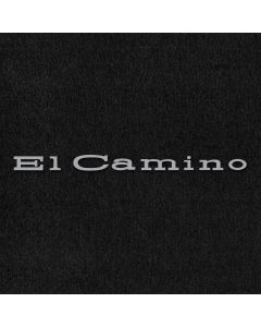 Lloyd Mats Velourtex Black Front Floor Mats For Chevrolet El Camino, Logo