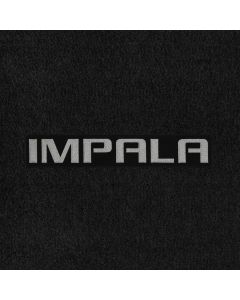 Lloyd Mats ® - Velourtex Black Front Floor Mats For Chevrolet Impala with Silver Impala Applique