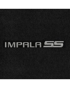 Lloyd Mats ® - Velourtex Black Front Floor Mats For Chevrolet Impala with Silver Impala SS Applique