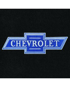 Lloyd Mats ® - Velourtex Black Front Floor Mats For Chevrolet Malibu with Chevrolet Vintage Bowtie Applique