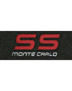 Lloyd Mats Velourtex Black Front Floor Mats For Chevrolet Monte Carlo, Logo