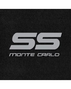 Lloyd Mats Velourtex Black Front Floor Mats For Chevrolet Monte Carlo SS, Logo