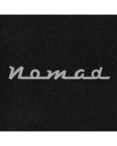 Lloyd Mats ® - Velourtex Black Front Floor Mats For Chevrolet Nomad with Silver Nomad Embroidery