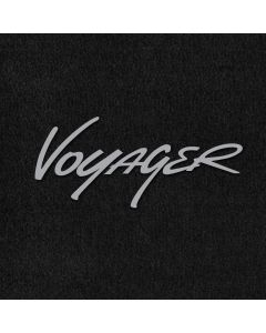 Lloyd Mats Velourtex Black Front Floor Mats For Chrysler Voyager, Logo