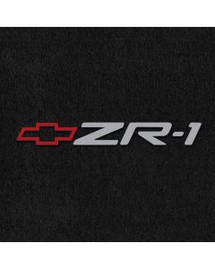 Lloyd Mats Velourtex Black Front Floor Mats For Corvette, Logo