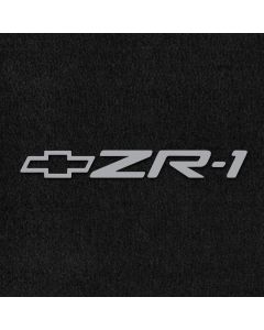 Lloyd Mats Velourtex Black Front Floor Mats For Corvette, Logo