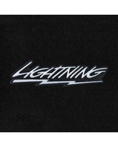Lloyd Mats ® - Velourtex Black Front Floor Mats For Ford F-150 with Silver Lightning Applique
