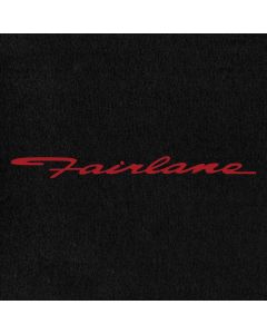 Lloyd Mats Velourtex Black Front Floor Mats For Ford Fairlane, Logo