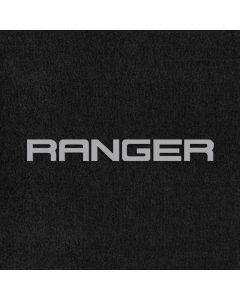 Lloyd Mats ® - Velourtex Black Front Floor Mats For Ford Ranger with Silver Ranger Embroidery