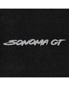 Lloyd Mats ® - Velourtex Black Front Floor Mats For GMC Sonoma GT with Silver Sonoma GT Embroidery