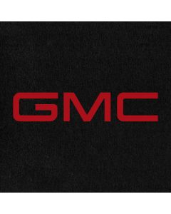 Lloyd Mats Velourtex Black Front Floor Mats For GMC with Red GMC Embroidery, Logo